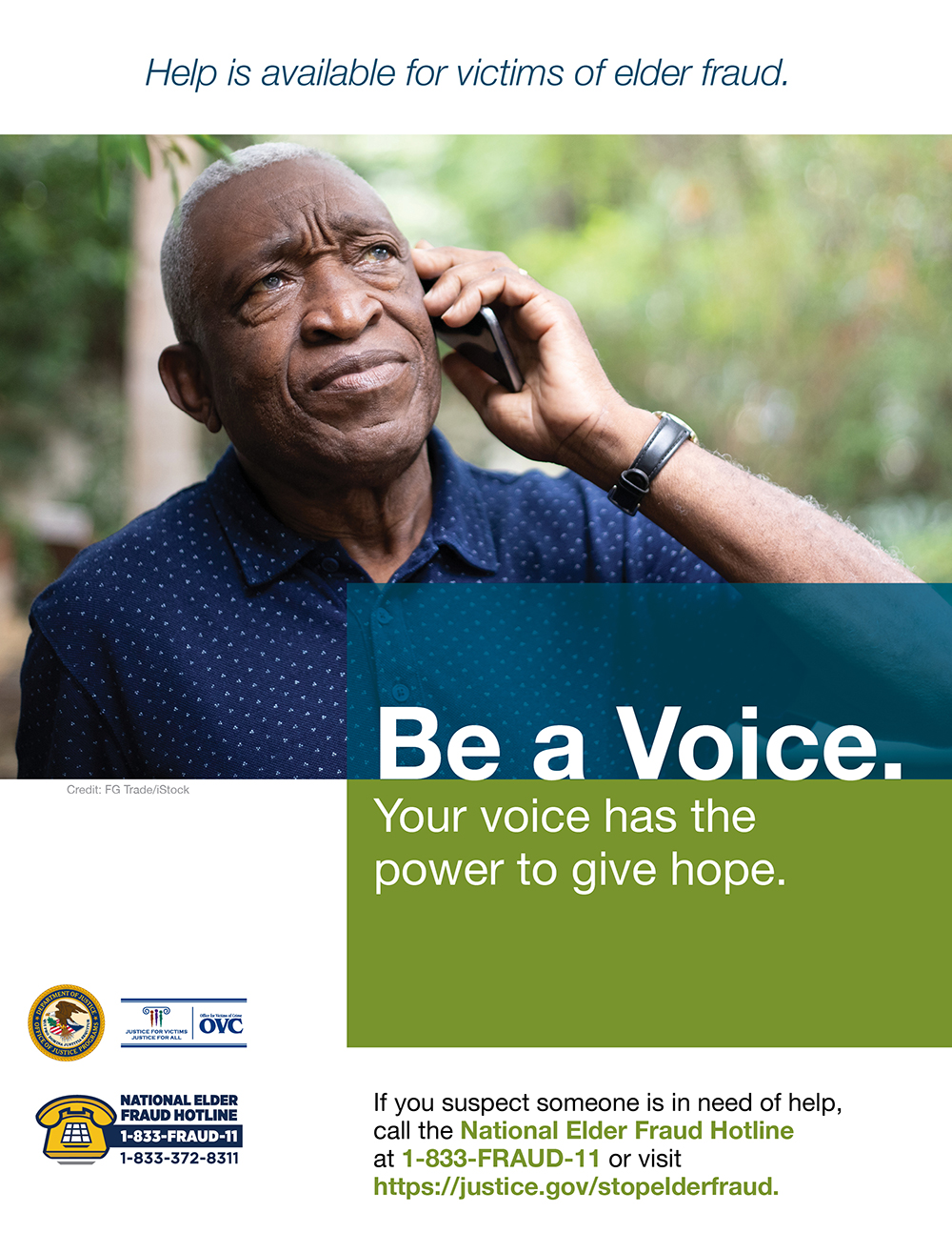 Be a Voice. Your voice has the power to give hope.